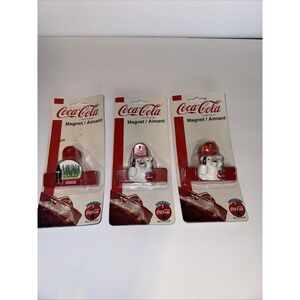 Vintage 90's‎ COCA-COLA Retro Magnet Aimants Polar Bear & Ice Cold #51558 Sealed